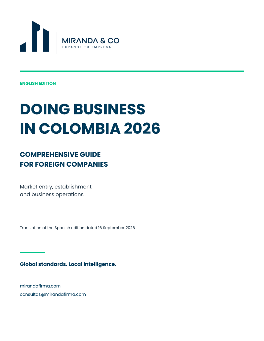 Cover of the Doing Business in Colombia guide